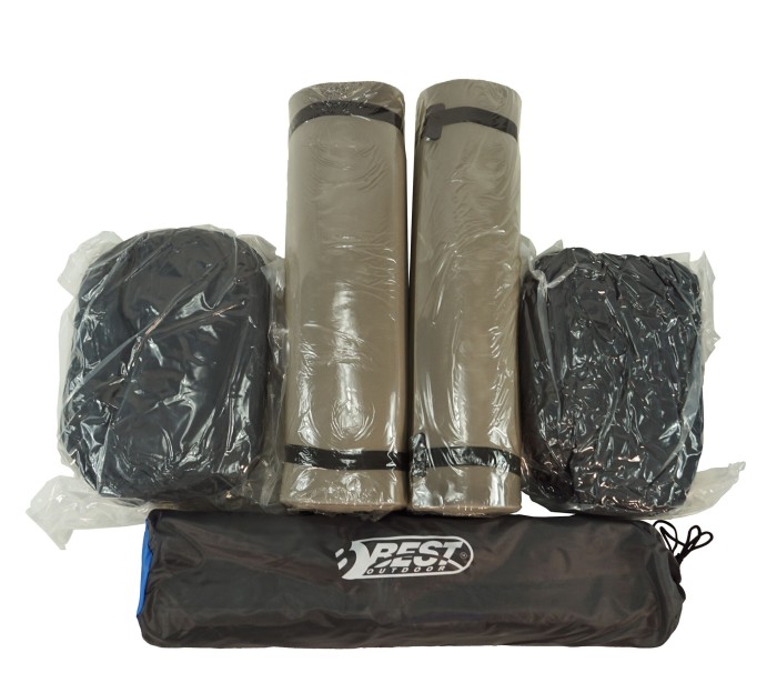 Camping Zelt FESTIVAL 205 x 150 x 105 cm, Polyester, inkl. 2 Schlafsäcke und 2 Isomatten, 66610